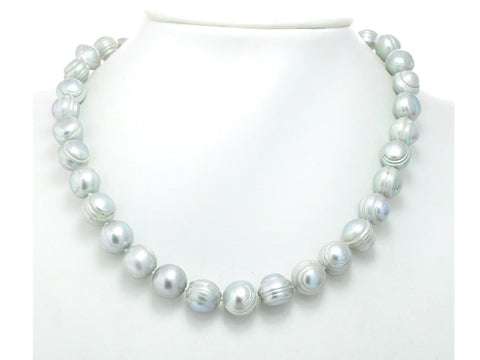 White Pearl Necklace - 17