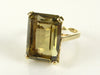 Smoky Quartz Golden Vintage Ring (12 carats)