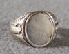 Solid Silver Eagle Signet Ring - 1920-30's
