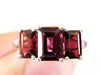 Emerald Cut Garnet and Rhodolite Ring