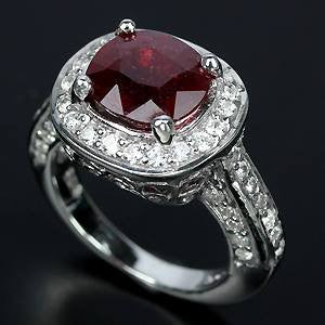 Ruby + White Sapphire Ring