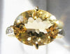 Citrine + Diamond Solid Gold Ring