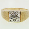 Art Deco Men's Diamond & Gold Ring