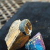 Blue Diamond Sterling Silver Ring. Size 7