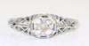 Antique Diamond Filigree Ring - Size 6.75