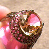 Madeira Citrine + Garnet Ring