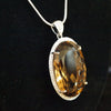 Smokey + White Topaz Pendant Sterling Silver