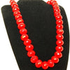 Stunning 18" Multi-Facited Ruby Necklace