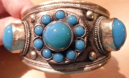 Tribal Turquoise Cuff