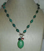Turquoise Bead + Silver Necklace