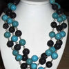 Turquoise + Volcano Bead Necklace