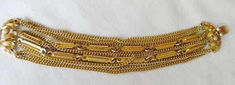 Vintage 12 Chain Lisner Bracelet - 7