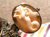 Vintage Mermaid Cameo Compartment Ring - Size 8