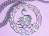 Vintage Swan Rhinestone Pendant