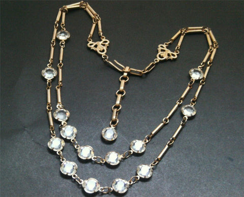 Art Deco Crystal Necklace
