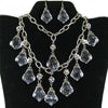 Crystal + Rhinestone Bead Necklace Set
