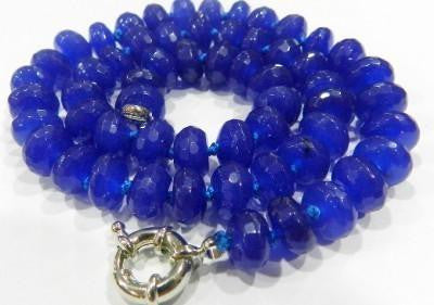 Natural Sapphire Faceted Necklace - 18