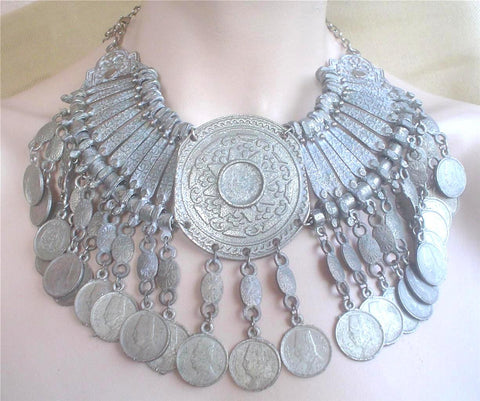 Vintage Tribal Coin Necklace