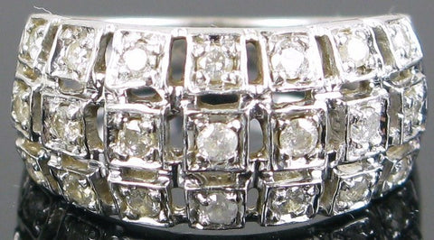 Estate 2ct Diamond White Gold Ring - Size 7