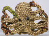 Gold Swarovski Octopus Cuff